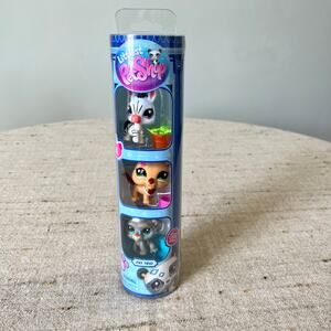 Littlest Pet Shop LPS Pet Trio ZooPets Mini Figure 3-Pack